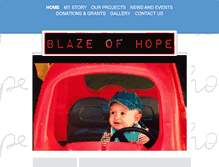 Tablet Screenshot of blazeofhope.org